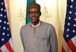 Nigerian President Buhari Addresses Reporters Before Working Lunch With Secretary Kerry 19271446964